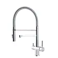 Pull Out Spray 3 Way Kitchen Mixer Taps With Filtered Water Lever