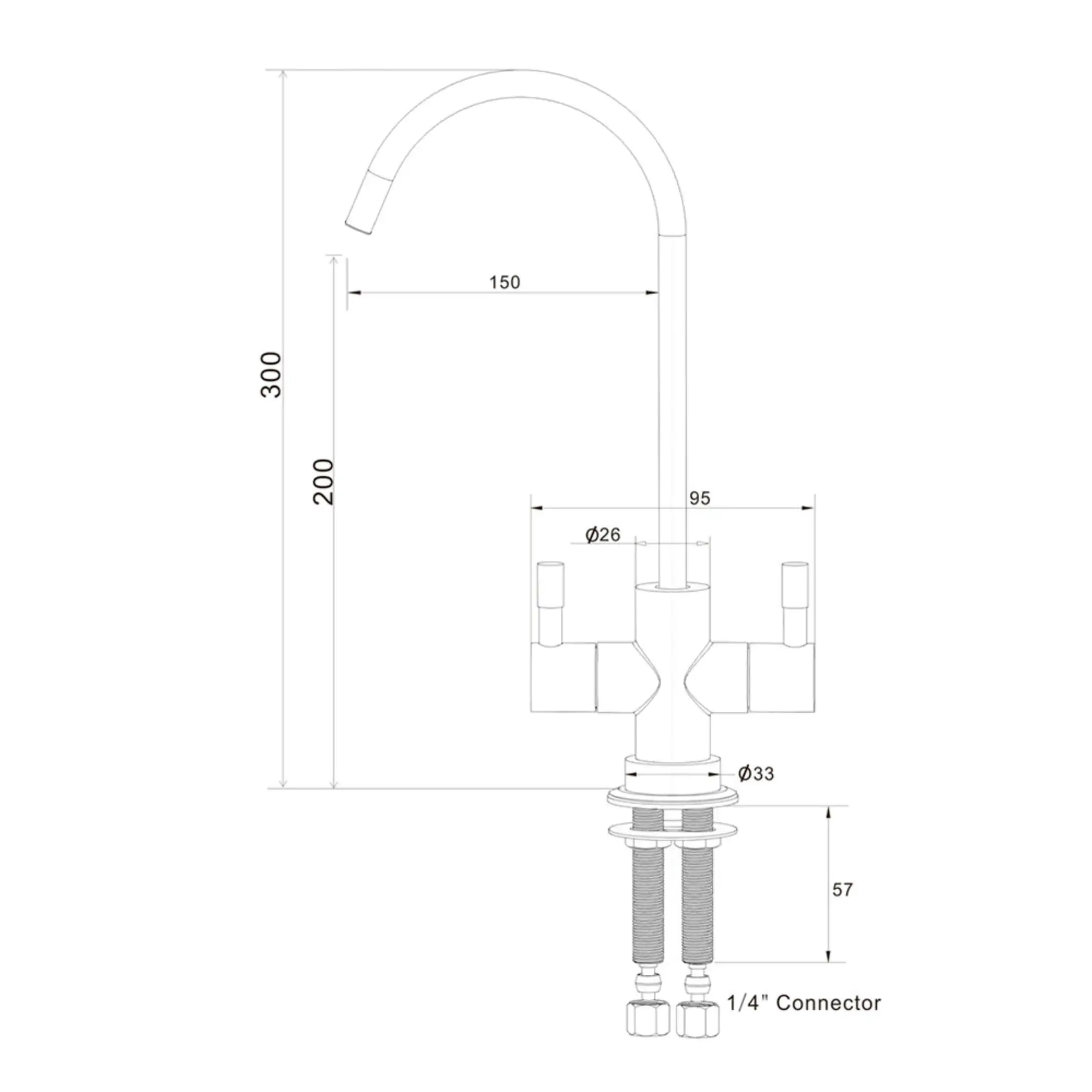 4 way kitchen faucet, 4-in-1 kitchen taps, 4 way mixer water tap