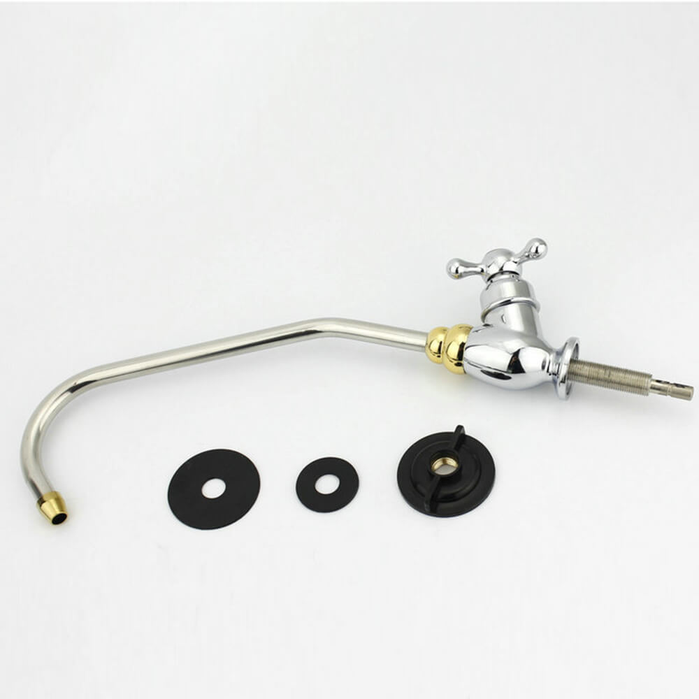 4 way kitchen mixer tap have four tubes for hot /cold / pure/ minalized water