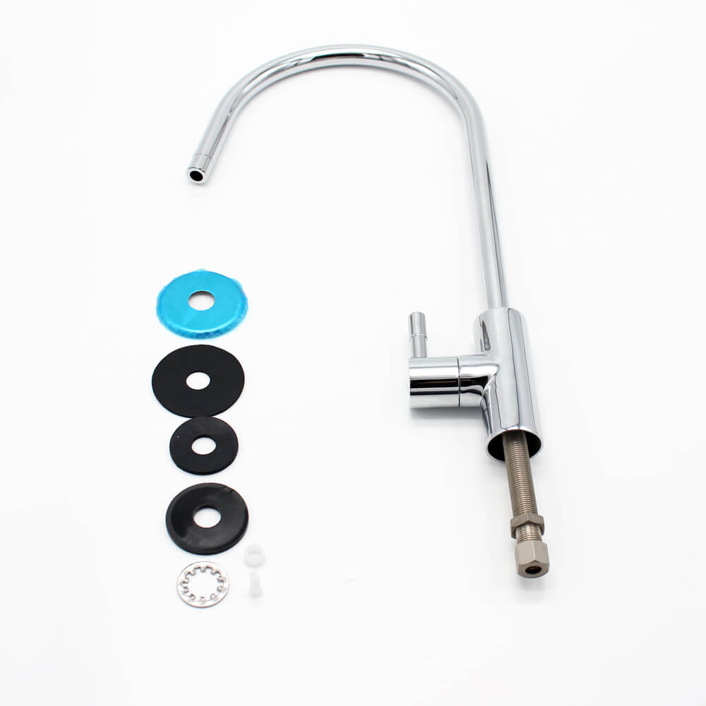 4 Way Kitchen Faucet means hot water,cold water, pure water and mineralized water