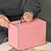 Solid color pack used adhesive tear strips mailer paper custom box packaging for product gifts