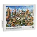 Personalized jigsaw toy European landmarks painting paper board puzzles 1000 for adult pieces