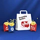 Manufacturer Disposable Cardboard Fried Food Takeaway Packaging Boxes French Fried Chicken Egg Tart Paper Box