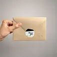 Round Envelope Stickers