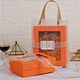 INS Style Valentine's Day Soap Flower Clothing Packing Boxes Mothers Day Wedding Souvenir Gift Box PVC Window