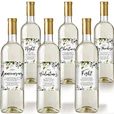 Wholesale self-adhesive label rolls custom printing textured paper label wine label sticker for glass bottle