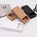 Eco friendly brown cheap price sliding design foldable kraft drawer box for packaging