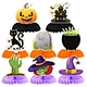 Foldable Pumpkin Bat Paper Pendant Halloween 3D Paper Decoration Party Halloween Honeycomb Ornament