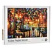 Luxury Rainy Night Stroll Puzzle 1000 Pieces Jigsaw Puzzles for Adult Kids