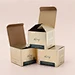 Custom hologram square gold color face cream packing skincare box with logo