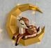 Christmas Gift Home Decoration Creative 3D Paper Model Papercraft Moon Elk Diy Cutting Die Paper Ornaments