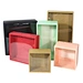 Custom Logo Printed Kraft PaperBox With Transparent Pvc Lid