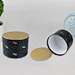 Metallic golden cylinder bulk coffee tea candle jar packing tube cardboard round shape paper box