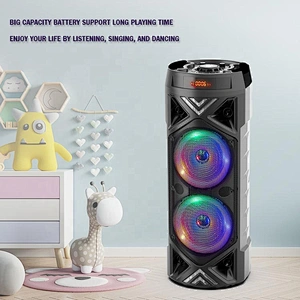 outdoor subwoofer stereo cylindrical disco led wireless bluetooth party speakers big tws