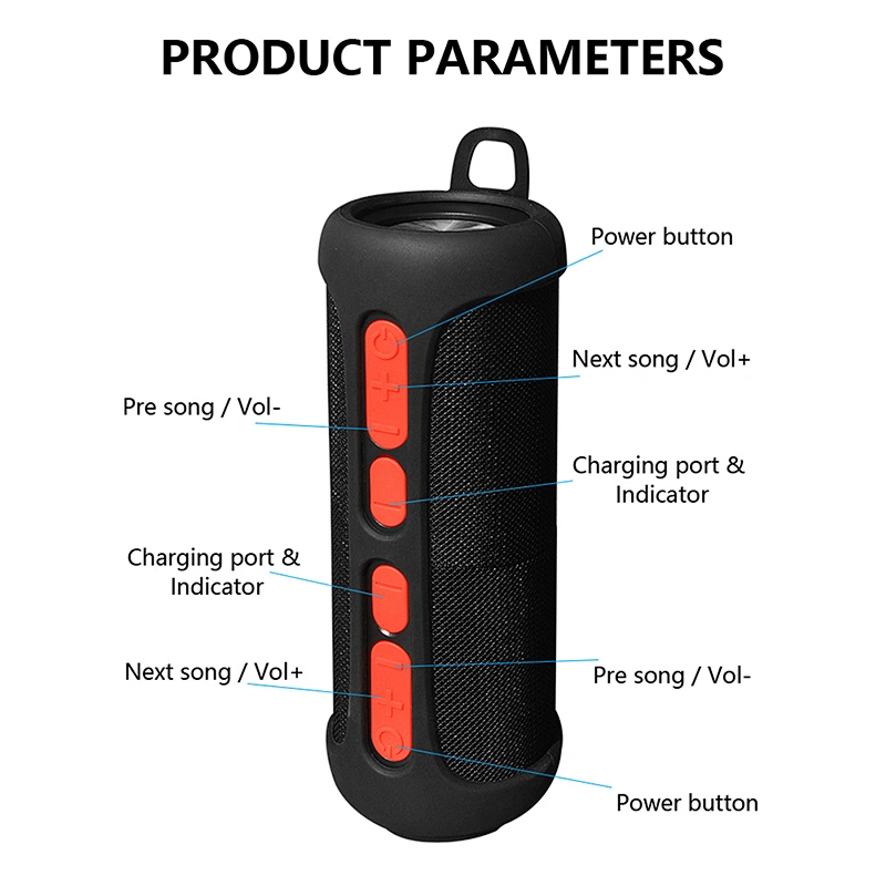 Factory Price Home Sound System Conduction 2 In 1 Bluetooth Speaker For Camping