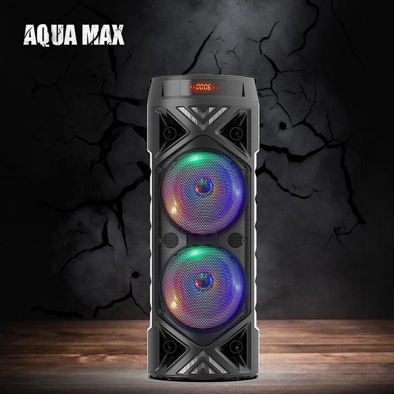 outdoor subwoofer stereo cylindrical disco led wireless bluetooth party speakers big tws