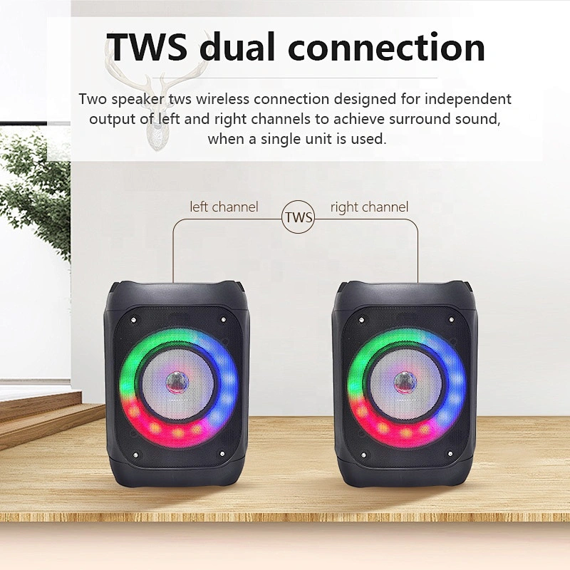 custom small portable Dj karaoke subwoofer amplifier bt wireless 8w speaker
