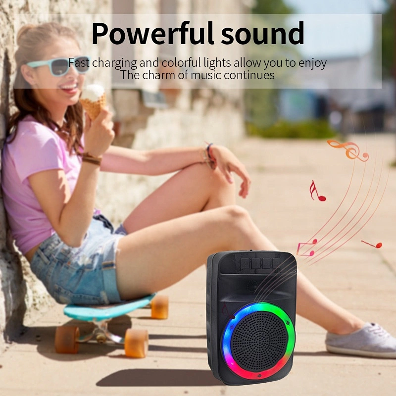 professional audio garden 4 inch 5w portable outdoor wireless karaoke music bluetooth speaker with FM radio