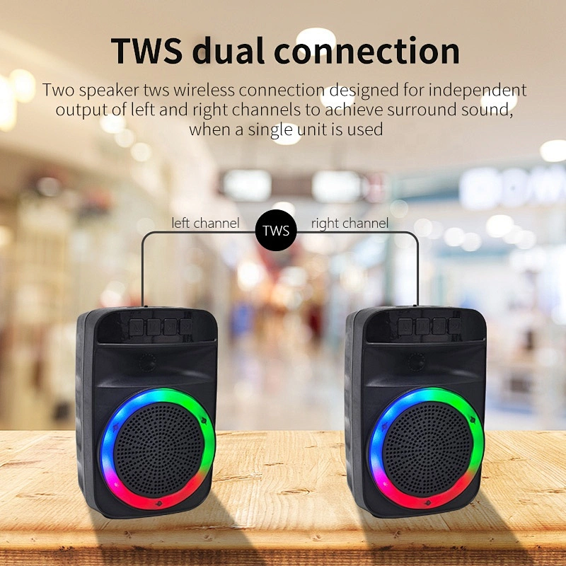 professional audio garden 4 inch 5w portable outdoor wireless karaoke music bluetooth speaker with FM radio