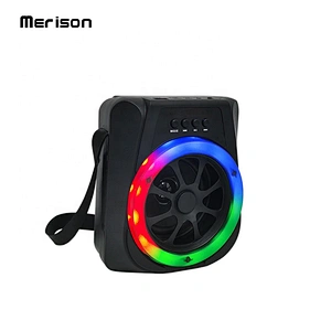 mini subwoofer plastic portable 5W colorful led light karaoke tws bluetooth wireless home speakers