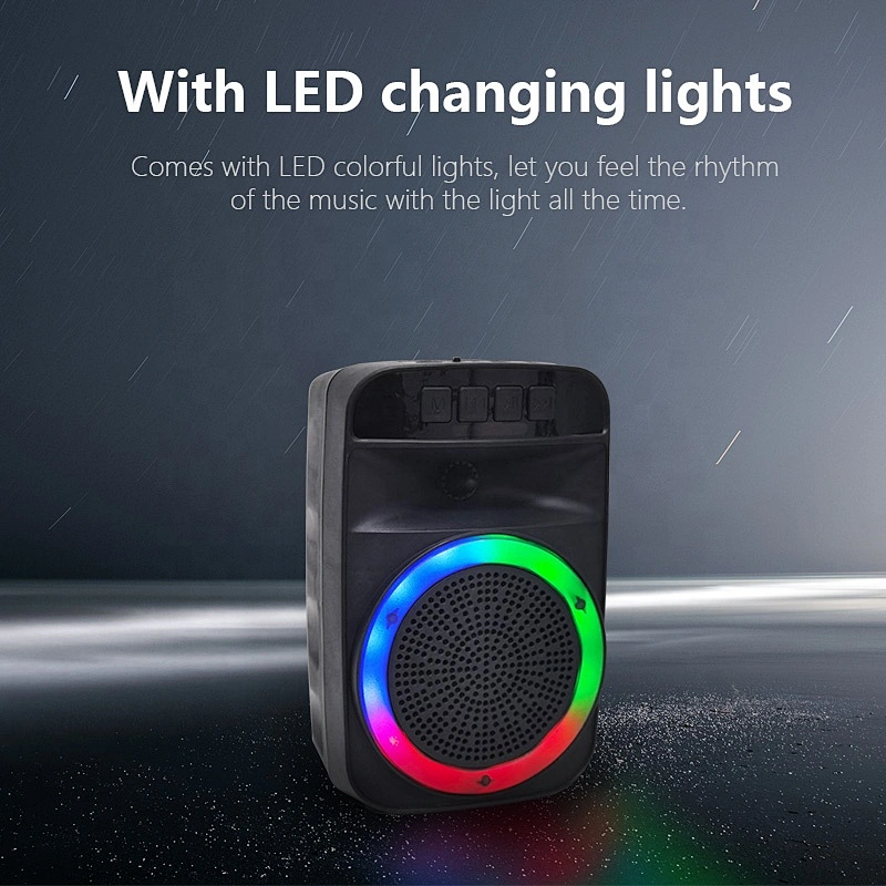 professional audio garden 4 inch 5w portable outdoor wireless karaoke music bluetooth speaker with FM radio