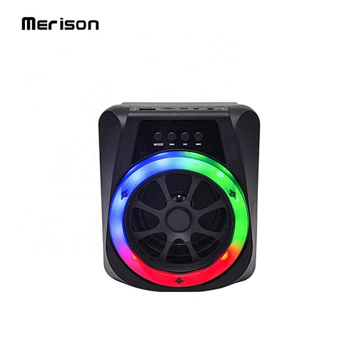 mini subwoofer plastic portable 5W colorful led light karaoke tws bluetooth wireless home speakers