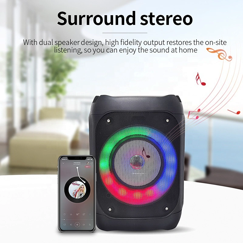 custom small portable Dj karaoke subwoofer amplifier bt wireless 8w speaker