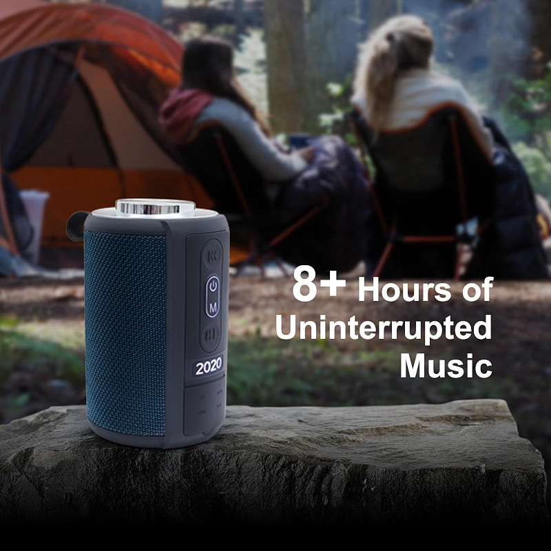 Merison High Quality Small Cylindrical Wireless Speaker Fabric Aluminum Alloy Mini Portable Bluetooth Speakers