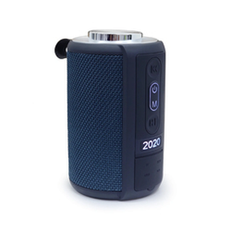 Merison High Quality Small Cylindrical Wireless Speaker Fabric Aluminum Alloy Mini Portable Bluetooth Speakers