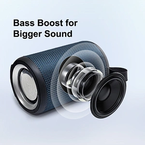 Merison High Quality Small Cylindrical Wireless Speaker Fabric Aluminum Alloy Mini Portable Bluetooth Speakers