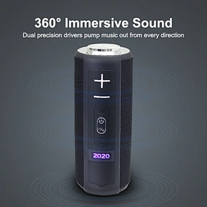 Merison Factory Customized Waterproof Stereo Magic Button Bold Sound Deep Bass Portable Bluetooth Speaker