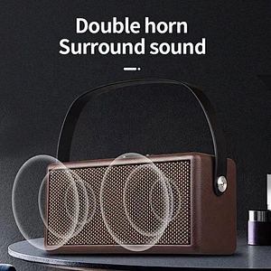 outdoor stereo full range big powered wood aux electronic bluetooth loudspeakers