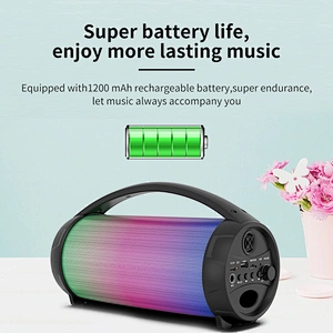 outdoor subwoofer rechargeable sound touch woofer trolley portable karaoke audio TWS wireless speakers blue tooth
