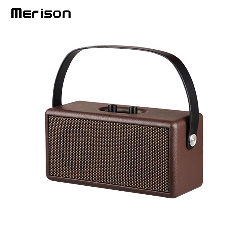 outdoor stereo full range big powered wood aux electronic bluetooth loudspeakers