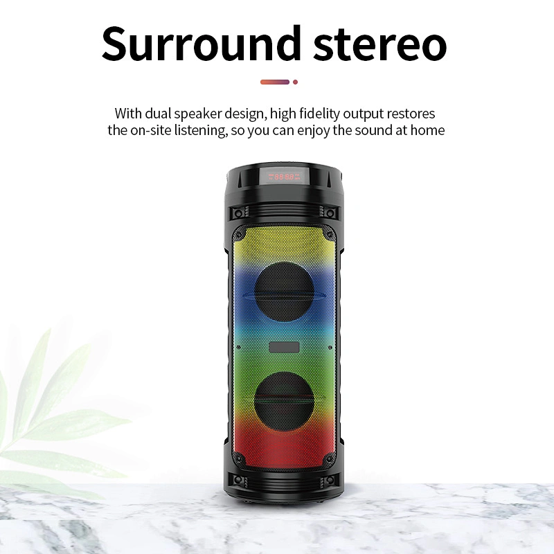ibastek large portable high power party tower wireless bluetooth speaker