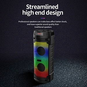 ibastek large portable high power party tower wireless bluetooth speaker
