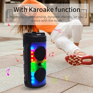 high quality 10w 4 inch full range mp3 players LED colorful flashing light Dj party box bluetooth speaker