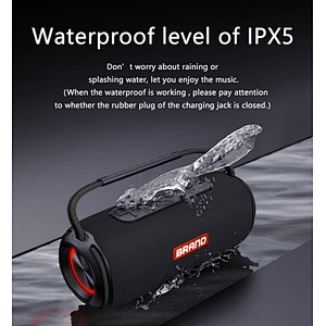 High Quality IPX6 20w Wireless Altavoz Waterproof Outdoor Bluetooth Stereo Speaker With Lanyard