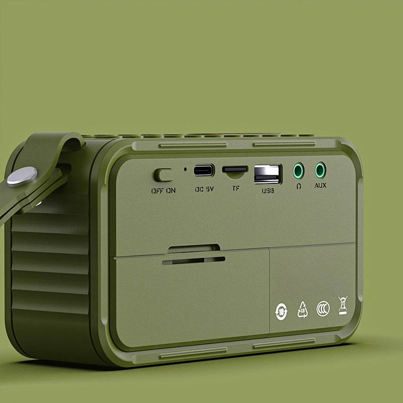 Portable Mini Bluetooth Multi-band FM Radio Lossless Audio Sound Support TF USB AUX Radio Speaker