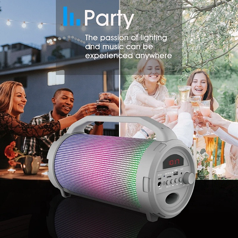 Colorful Portable Wireless Speaker home Theatre Karaoke Bluetooth Bazooka Speaker Player for Mobile Phone Computer