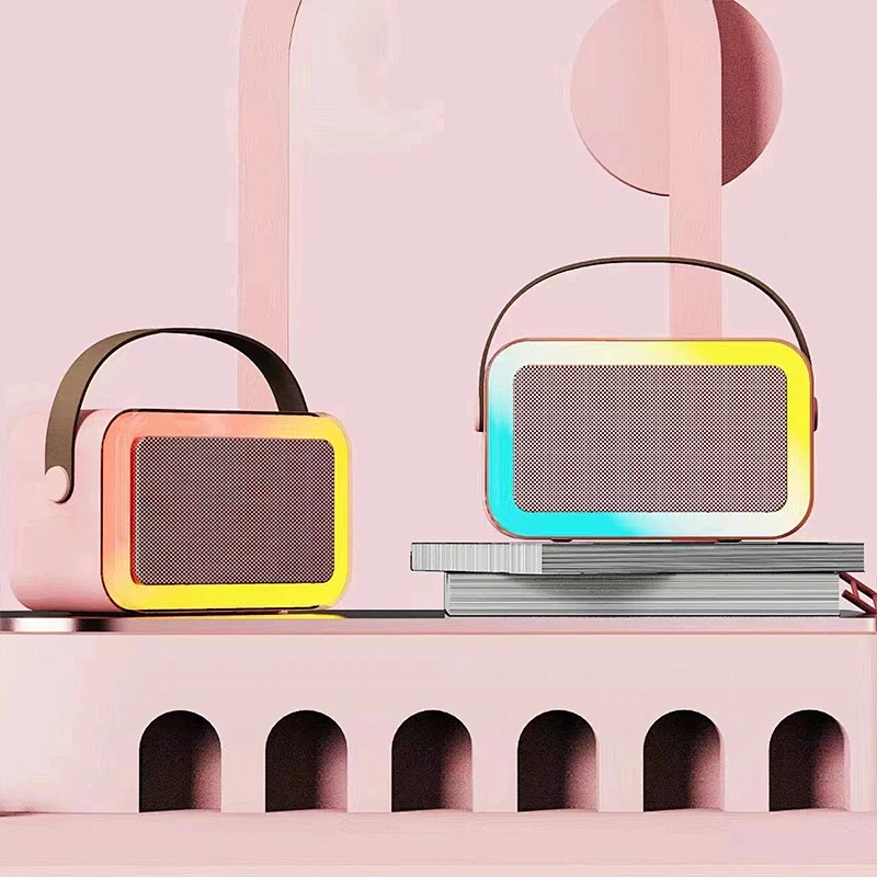 High Quality LED Lights Box Sound Dual speakers Small Portable Bluetooth Speakers with Tws Function