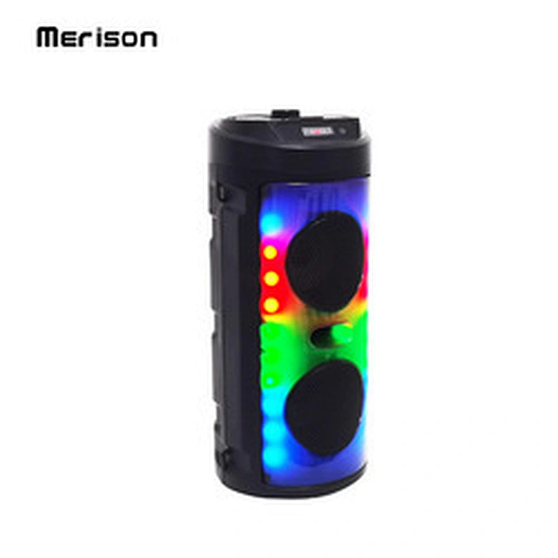 high quality 10w 4 inch full range mp3 players LED colorful flashing light Dj party box bluetooth speaker