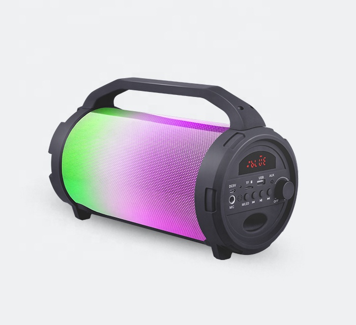 Colorful Portable Wireless Speaker home Theatre Karaoke Bluetooth Bazooka Speaker Player for Mobile Phone Computer