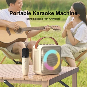 Mini Portable Microphone Audio integrated Microphone Home singing Karaoke Family Wireless BT Outdoor Portable Speaker