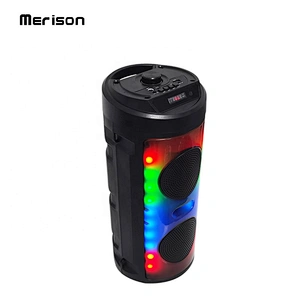 high quality 10w 4 inch full range mp3 players LED colorful flashing light Dj party box bluetooth speaker