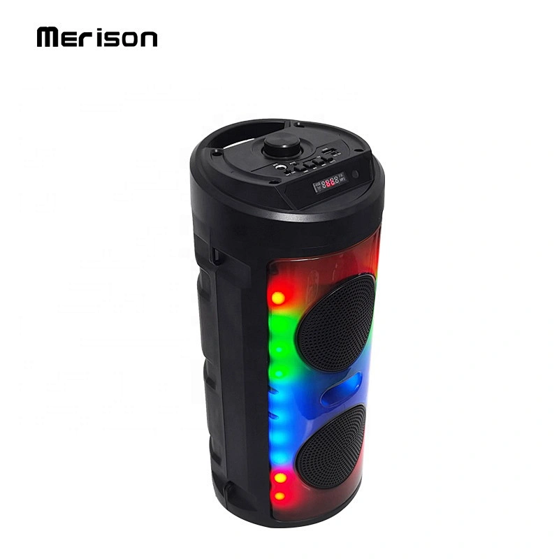 high quality 10w 4 inch full range mp3 players LED colorful flashing light Dj party box bluetooth speaker
