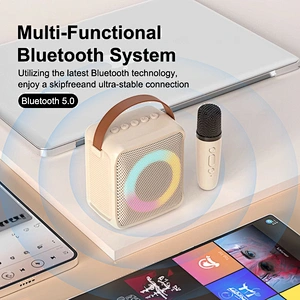Mini Portable Microphone Audio integrated Microphone Home singing Karaoke Family Wireless BT Outdoor Portable Speaker