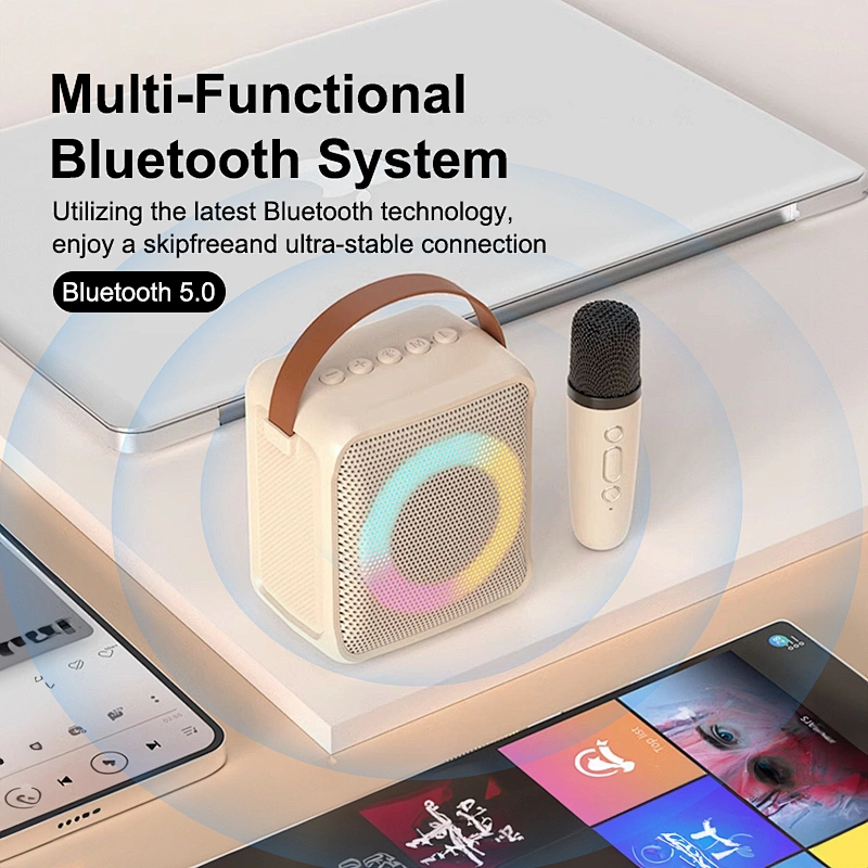 Mini Portable Microphone Audio integrated Microphone Home singing Karaoke Family Wireless BT Outdoor Portable Speaker