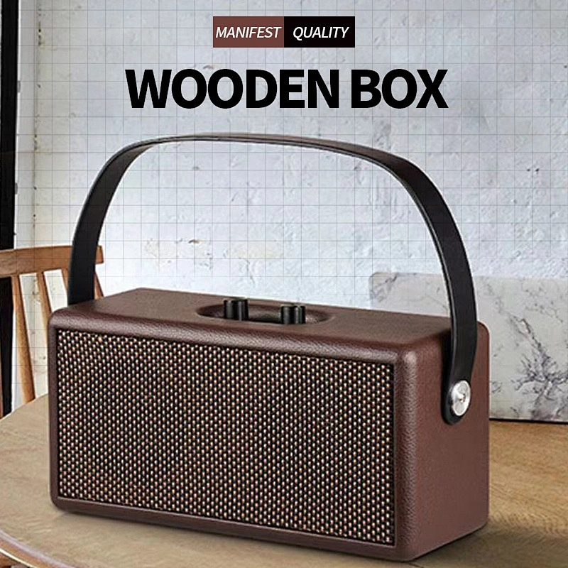 outdoor stereo full range big powered wood aux electronic bluetooth loudspeakers