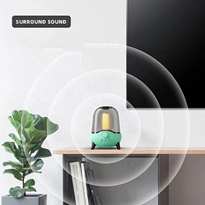 ibastek 5watt 3.7v party led speaker wireless full range speaker portable bluetooth